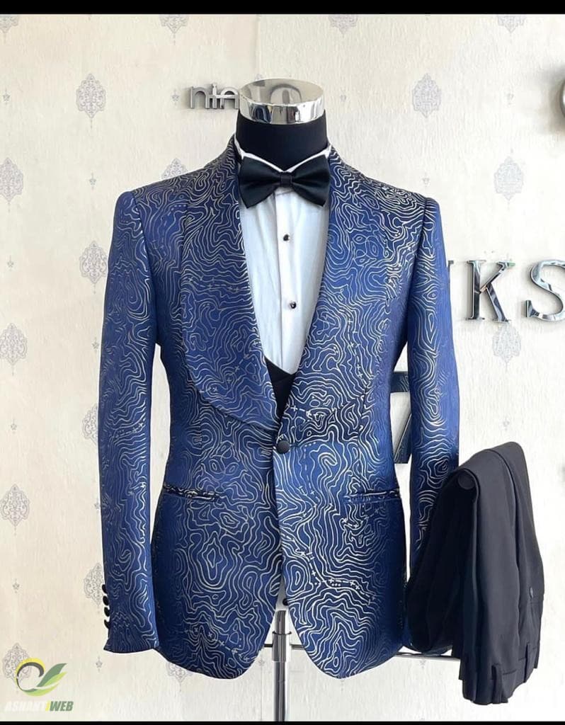 Navy Blue Glamour Suit
